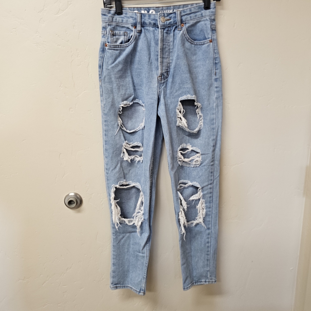 Trendy Distressed Blue Women's Jeans
